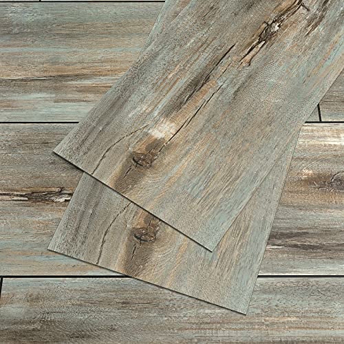 VEELIKE Suelo Vinilo Autoadhesivo Madera Gris Suelo Vinilo Efecto Madera Vintage Vinilo Suelo Cocina Impermeable Suelo Vinilo Rollo Baldosas Adhesivas Suelo Garaje Dormitorio 90cm×15cm 12 Piezas