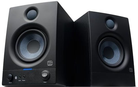 PreSonus Eris 4.5BT Gen 2, Studio Monitor Speakers with Bluetooth, Pair, 4.5 Inch, 2-Way, Powered Desktop Speakers for Multimedia, Gaming, Studio-Quality Music Production, 50W Power