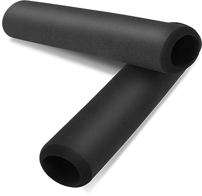 Prasacco 1 Paar Griffüberzieher, Schaumstoffschlauch für Griffgriffstütze 18cm Schwarzer Rutschfester Gummischaum Griffüberzug für Fitnessgeräte, Fahrräder, Kinderwagen, Besen (22mm Innendurchmesser)