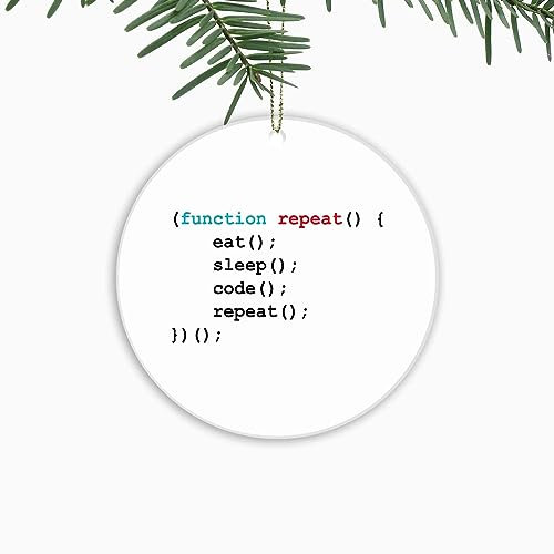 Code Ornaments Weihnachtsdekoration, Computerprogrammierer, Weihnachtsbaum, hängende Dekoration, Andenken, Sammlerstück, Geschenk