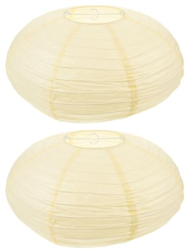 UKCOCO 2stücke Papierlaternen Lampenschirme Faltbare Hängelampe Dekorativer Lampenschirm Für Festliche Anlässe Und Partys Für Innen Und Außendekoration