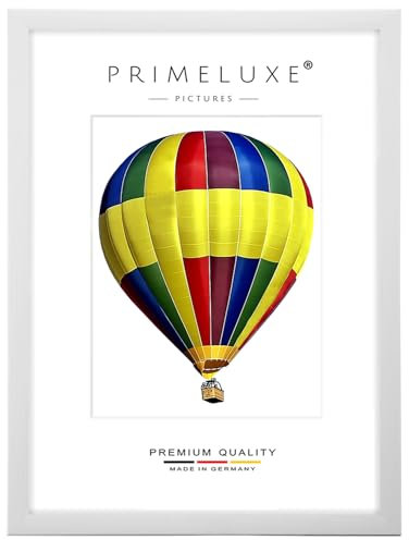 PrimeLuxe Cadre photo en bois 80 x 100 cm (Dimension de l'image) en Pin-Blanc | Couleur et taille sélectionnables | pour affiches | Puzzle | collage de photos