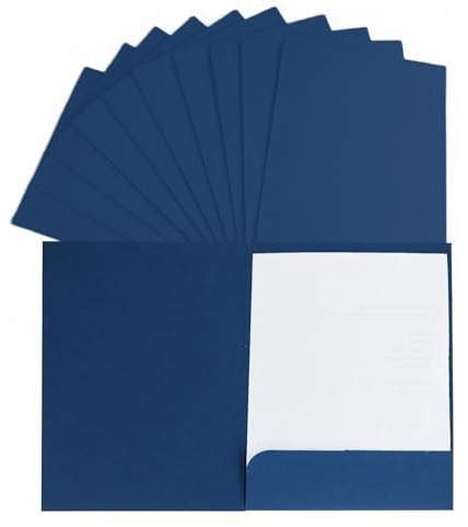 10 Stück Kraft Dokumentenmappe Mappe A4 Ordner Set Aktenordner Recycling-Karton DIN A4 Aufbewahrungsmappe Bewerbungsmappen Präsentationsmappe A4 POP Mappen für Schule, Uni, Projekt, Business