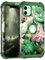 Petocase for iPhone 11 Case 3 in 1 Heavy Duty Hybrid Sturdy High Impact Shockproof Rugged Full Body Protective Hard PC+Soft TPU Bumper Cover Case for Apple iPhone 11 6.1 inch,Green