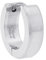 s.Oliver Single Creole Edelstahl Herren Ohrschmuck, 1,2 cm, Silber, Kommt in Schmuck Geschenk Box, 2038863