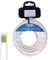 Carrete de manguera plana 3G 1.50 mm² blanca, 25 m, ideal para riego y suministro de agua en jardines o espacios exteriores.