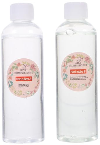 OUNONA High Hardness Crystal Glue Kit Part Epoxy Resin Ab Glue for Diy Crafts