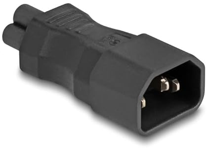DELOCK Netzadapter IEC 60320 - C14 auf C5, Stecker/Buchse