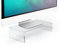 semper plastic Acrylglas Monitorständer transparent - deutsche Herstellung - Exklusive Monitorerhöhung aus 10mm Acrylglas - Premium Bildschirmständer - deutsche Handarbeit
