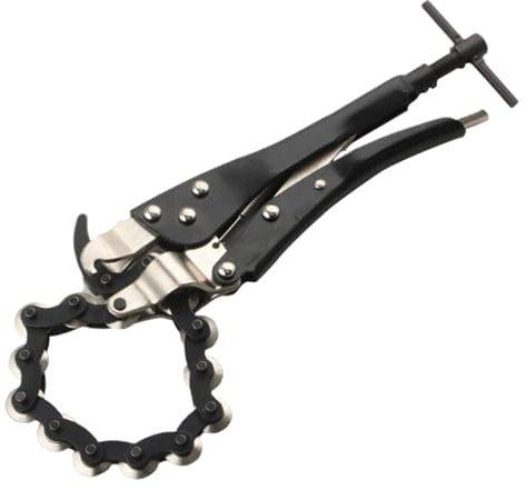 Herramienta de corte para tubos de escape, Herramienta para cortar tubos de drenaje,Alicates con mango bloqueable negro Cortatubos para tubos de escape | Cadena de tubo de escape, cortatubos de mármol