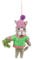 Felt Cat Christmas Decoration, Needle Felted Wool Cat with Mistletoe and Bobble Hat Bauble, Xmas Tree Hanging Cat Decoration, Fun Novelty Cat Bauble Figurine, Handmade Wool Animal