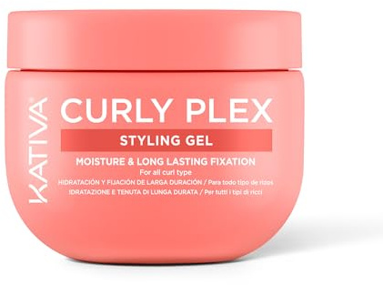 KATIVA - Curly Plex Locken Gel | Anti-Frizz | Definiert Locken. Sorgt für Geschmeidigkeit und Feuchtigkeit
