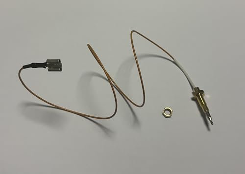 TERMOCOPPIA COMPATIBILE CON franke,ariston e varie marche (VERIFICA MISURE) COMPLETA DI Dado Per Fissaggio (Termocoppia intera 60cm, 4cm solo Testina)