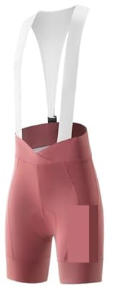 XIEHYA Cuissard à Bretelles De Cyclisme Cuissard de Cyclisme d'été for Femme, Respirant, Taille Haute, Coussin Souple, équipement vélo Route Cuissard Vélo à Bretelles(Pink,S)
