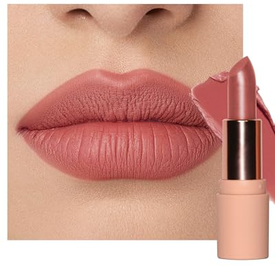 Rouge a Levre Velvet Mat pour Femme, Rose Rouge à Lèvres Longue Tenue | Lip Stain Haute Pigmentation Confortable, Fini Crémeux et Mat, Full Coverage Végan Lipstick, Maquillage pour les Lèvres