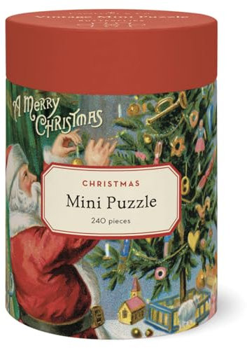 Cavallini, Mini Puzzle 240 Teile – Chrismas Santa (PZLMINI/CHRSAN)