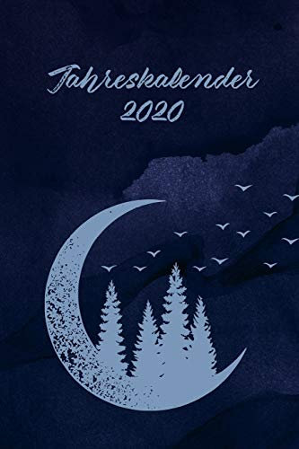 Jahreskalender 2020: 365 Tage 52 / 53 Wochen undatiert A5 Notizbuch für Notizen & Termine Wochenplaner 200 Seiten