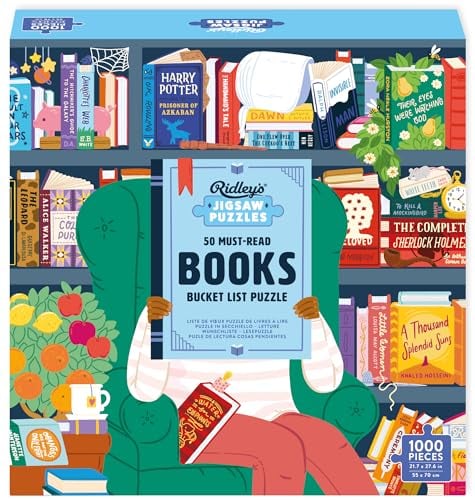 50 Must-Read Books of the World Bucket List 1000-Piece Puzzle