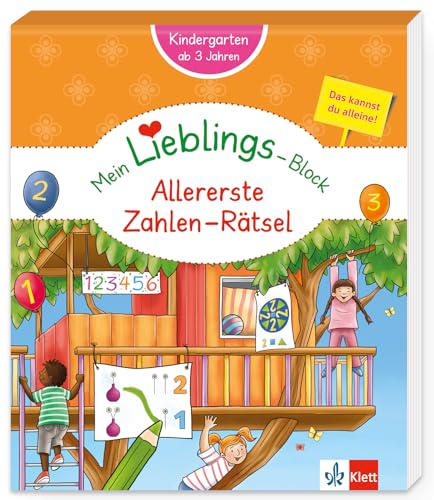 Klett Mein Lieblings-Block Allererste Zahlen-Rätsel: Kindergarten, ab 3 Jahren, Das kannst du alleine!