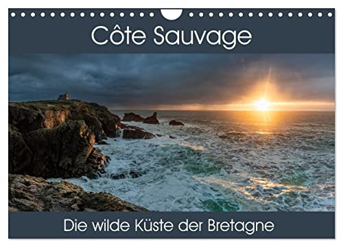 Côte Sauvage - Die wilde Küste der Bretagne (Wandkalender 2026 DIN A4 quer), CALVENDO Monatskalender: Beeindruckende Bilder einer dramatischen Küstenlandschaft (CALVENDO Natur)