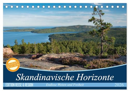 Skandinavische Horizonte (Tischkalender 2026 DIN A5 quer), CALVENDO Monatskalender: Weite Blicke und faszinierende Lichtstimmungen (CALVENDO Natur)