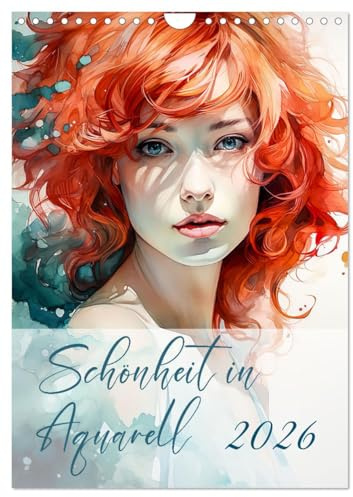 Schönheit in Aquarell (Wandkalender 2026 DIN A4 hoch), CALVENDO Monatskalender