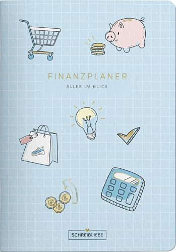 Finanzplaner: Dein Alltagshelfer, Eintragbuch zum Ausfüllen, Finanzplaner, Alles im Blick 14,8 x 21 cm 48 Seiten SchreibLiebe