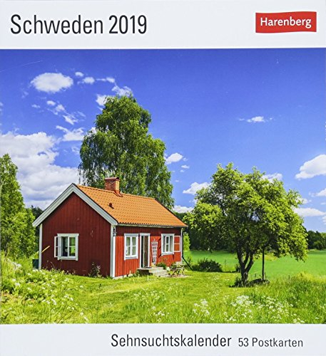 Schweden - Kalender 2019: Sehnsuchtskalender, 53 Postkarten
