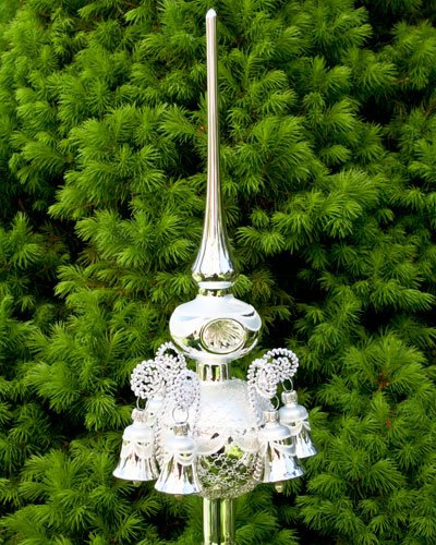 Lauschaer Glaskunst-Christbaumspitzen Christbaumspitze Old Lauscha (Silber)