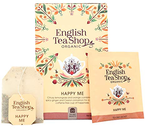 English Tea Shop Organic Happy Me - 20 Paper Tea bag sachets