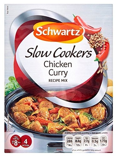 Schwartz Slow Cookers Chicken Curry Recipe Mix (40g) - Pack of 2