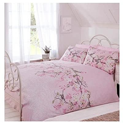 Eloise Duvet Cover Set, Polyester-Cotton, Grey, King