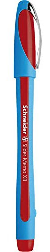 Schneider 5 Stück Kugelschreiber Slider Memo pte Extra Large Rot