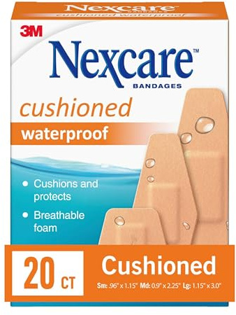 Nexcare Cushioned Waterproof: Assorted / 20-Count (Tan) / 20 Count