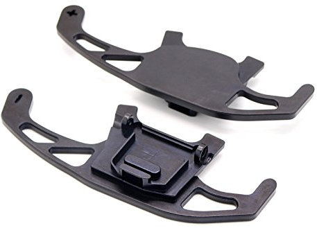 HIGH FLYING pour Golf MK7 R, GTI, GTD, GTE, Piano 2013-2019 Noir Racingline Lot de 2 Extensions de Palettes au Volant, en Alliage d'aluminium