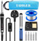 Tabiger Soldering Iron Kit Solder Wire (50g), Replacement Tips, Desoldering Pump, Stand, Sponge and Bag