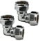 Pipestation 15mm Compression Elbow Connectors (Pack of 2) | Durable Compression Joint Plumbing Fittings for Copper Plumbing Pipe Connectors | 15mm Chrome Compressions Plumbers Pipe Fitting