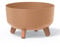 Macetero color ocre,sin depósito , colección GRACIA de 28,5 x 28,5 x 17,7 cm, capacidad de 6,8 L.