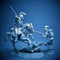 FCBEL 1/32 Ancient European Knight Combat Miniatur-Bausatz Resin-Druckgussmodell, unmontierter und unbemalter Charakter-Modellbausatz //Lx6-93