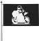 Motorrad-Flagge, 90 x 150 cm, Outdoor-Dekoration, Banner, Hofflagge mit Ösen