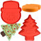 HGSHUO Weihnachtsbaum Silikonform Backform Weihnachten Kuchenform Silikon Kuchenbackform Weihnachtsmann Schokoladenformen Mousse Soap Motivbackformen Weihnachten Form 2 Stück