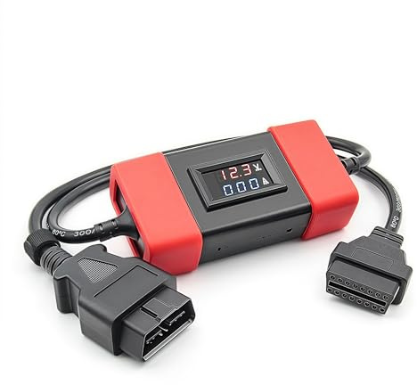 Washinglee A0282 Adaptateur OBD2 24 V vers 12 V pour Camion Diesel Lourd, pour Launch X431 Easydiag 2.0/3.0/GOLO et Thinkdiag OBD2 Scanner.