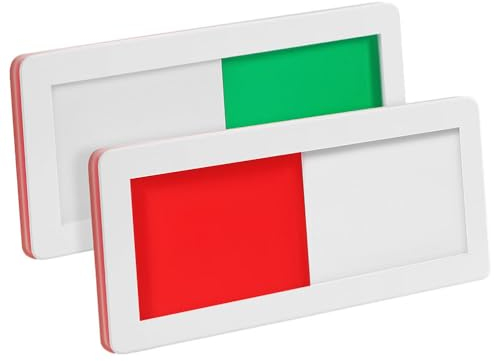 Operitacx 2 Stück „Frei oder Besetzt“-Schild mit Schieber, „Frei oder Besetzt“-Schiebeschilder, „Besetzt“-Schild „WC“ für Wartezimmer, Besprechungsräume, Raumstatus-Raumschild, Silber, 10 x 4 cm