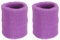 PATIKIL Sport Armbänder 8x10cm 2 Pack Sportlich Baumwoll Frottee Stoff Saugfähiges Handgelenk Schweißband für Tennis Basketball Trainieren Laufen Hell Lila