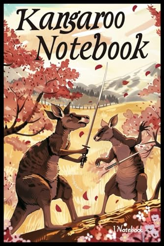 Kangaroo Notebook: College Ruled Lined Book for School, Work, Taking Notes