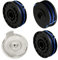 QENETY Bobine de fil de rechange pour débroussailleuse Ryobi RLT4027, RLT4125, RLT5027, RLT6030, RLT5127, RLT6130-5132002670, 1,5 mm pour débroussailleuse RAC123, avec couvercle RAC122 (4 pièces