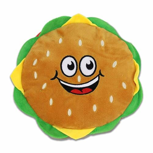 Burger Kuscheltier mit Gesicht - ca. 22 cm - Polyester