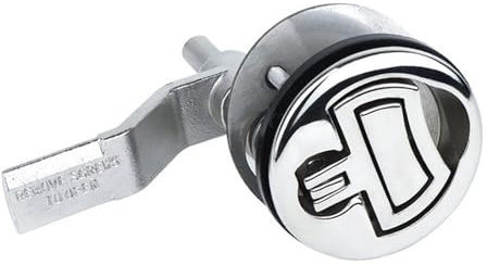 D Ring Floor Lock Round Floor Buckle Deck Hatch Spring Lock Marine Speedboat RV(60mm)