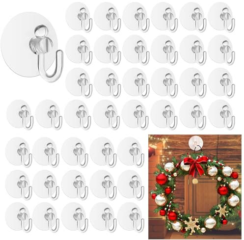 MirraSwit 42Pcs 4cm Transparente Gancho Ventosa, Ventosas para Cristal con Gancho, Pequeño Gancho Ventosa Baño, Multiuso Gancho Ventosa para Colgar Luces de Colores, Toallas y Decoraciones