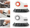 2 in 1 Groove Cleaning Brush Window Track Cleaning Tools, 2PCS Multifunction Window Track Cleaning Brush With Hidden Scraper, Groove Cleaning Brush for Window Seal Sliding Door Track (Orange+Gray)